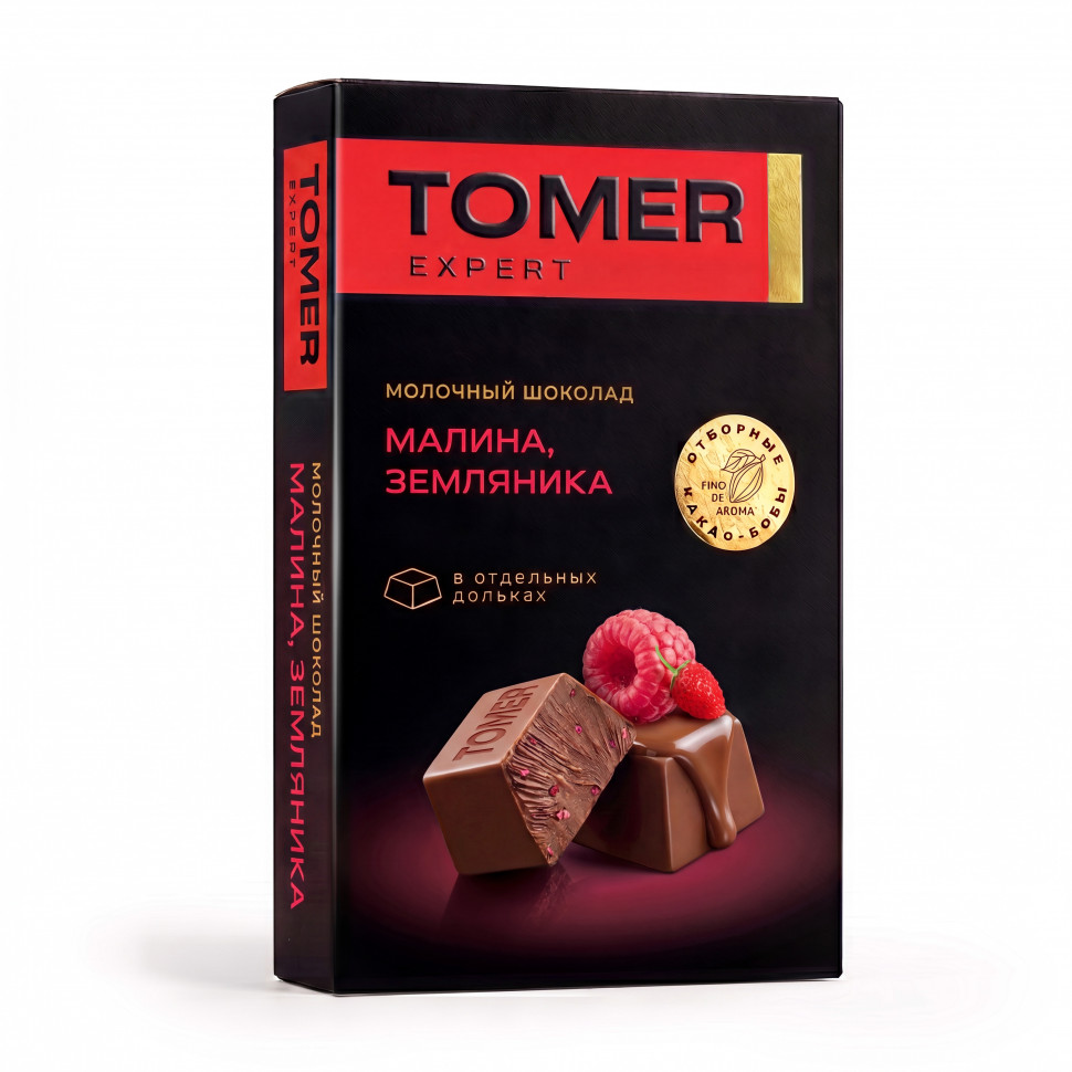  Фабрика Томер   Молочный шоколад Малина-Земляника, 90г  в Петрозаводске
