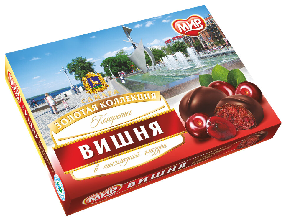  КФ МИР Вишня в шоколадной глазури 160г в Петрозаводске