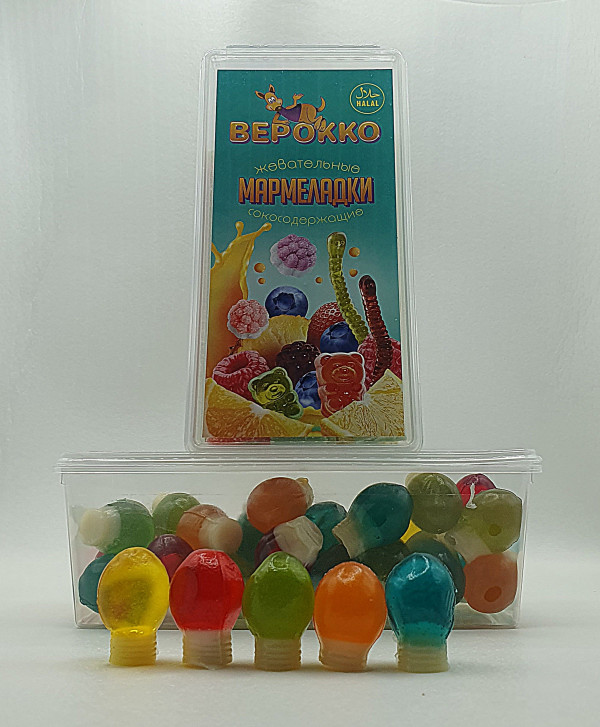№2 Жевательный мармелад Лампочки, 250г      в Петрозаводске